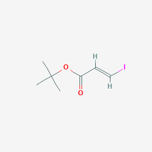 molecular formula C7H11IO2 B15199238 tert-Butyl 3-iodoacrylate 