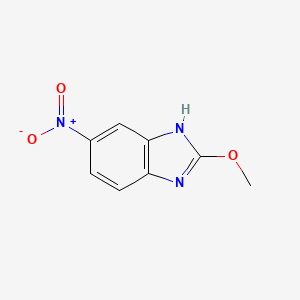 molecular formula C8H7N3O3 B15199254 2-Methoxy-5-nitro-1H-benzo[d]imidazole 