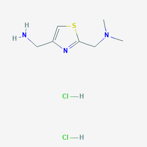 N-{[4-(aminomethyl)-1,3-thiazol-2-yl]methyl}-N,N-dimethylamine dihydrochloride