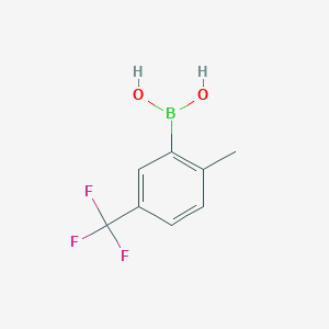 molecular formula C8H8BF3O2 B1519933 2-Methyl-5-(trifluoromethyl)phenylboronic acid CAS No. 947533-96-2