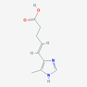 5-(4-Methyl-1H-imidazol-5-yl)pent-4-enoic acid