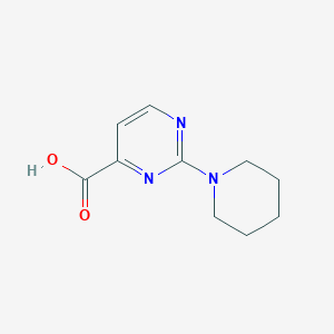 molecular formula C10H13N3O2 B1519941 2-(Piperidin-1-yl)pyrimidine-4-carboxylic acid CAS No. 933731-45-4