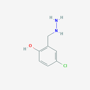 4-Chloro-2-(hydrazinylmethyl)phenol