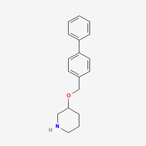 3-([1,1'-Biphenyl]-4-ylmethoxy)piperidine