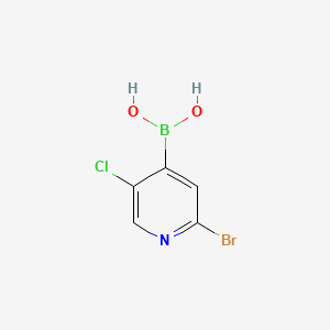 molecular formula C5H4BBrClNO2 B1519947 2-Bromo-5-chloropyridine-4-boronic acid CAS No. 1072952-51-2