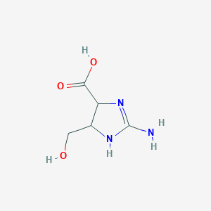 2-Amino-4-(hydroxymethyl)-4,5-dihydro-1H-imidazole-5-carboxylic acid