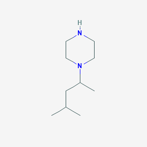 molecular formula C10H22N2 B1519951 1-(1,3-Dimethylbutyl)piperazine CAS No. 1171587-00-0