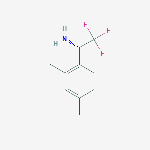 molecular formula C10H12F3N B15199551 (1S)-1-(2,4-Dimethylphenyl)-2,2,2-trifluoroethylamine 