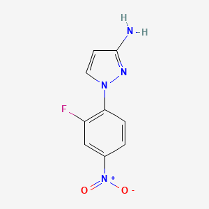 1-(2-Fluoro-4-nitrophenyl)pyrazol-3-amine