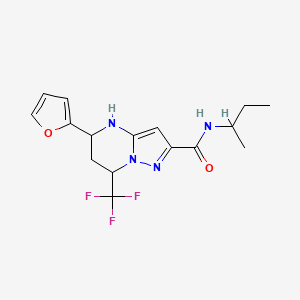 N-(sec-Butyl)-5-(furan-2-yl)-7-(trifluoromethyl)-4,5,6,7-tetrahydropyrazolo[1,5-a]pyrimidine-2-carboxamide