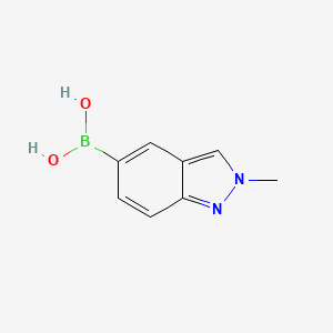 molecular formula C8H9BN2O2 B1519957 (2-methyl-2H-indazol-5-yl)boronic acid CAS No. 952319-71-0