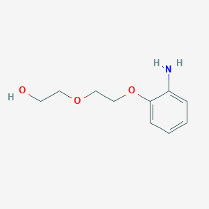 molecular formula C10H15NO3 B15199574 2-(2-(2-Aminophenoxy)ethoxy)ethan-1-ol 