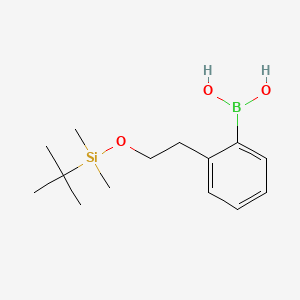 molecular formula C14H25BO3Si B1519959 2-(2-(tert-Butyldimethylsilyloxy)ethyl)phenylboronic acid CAS No. 913835-62-8