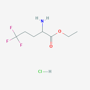 Ethyl 2-amino-5,5,5-trifluoropentanoate hydrochloride