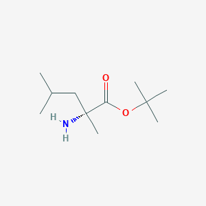 tert-Butyl (R)-2-amino-2,4-dimethylpentanoate