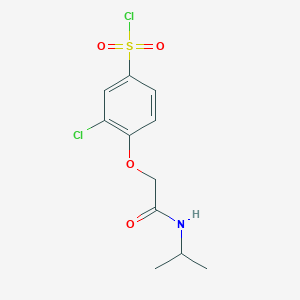 3-Chloro-4-(2-(isopropylamino)-2-oxoethoxy)benzenesulfonyl chloride