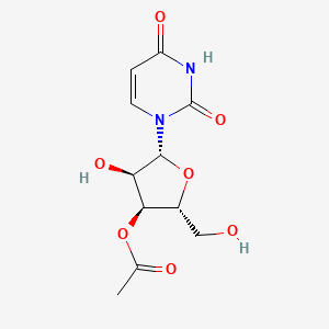 (2R,3S,4R,5R)-5-(2,4-Dioxo-3,4-dihydropyrimidin-1(2H)-yl)-4-hydroxy-2-(hydroxymethyl)tetrahydrofuran-3-yl acetate