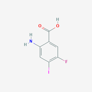 molecular formula C7H5FINO2 B15199706 2-Amino-5-fluoro-4-iodobenzoic acid 