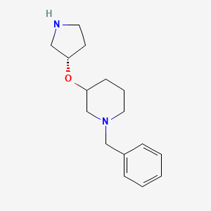 molecular formula C16H24N2O B15199745 1-Benzyl-3-(((S)-pyrrolidin-3-yl)oxy)piperidine 