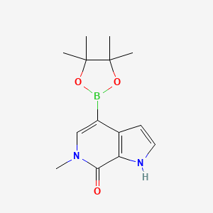 6-Methyl-4-(4,4,5,5-tetramethyl-1,3,2-dioxaborolan-2-yl)-1,6-dihydro-7H-pyrrolo[2,3-c]pyridin-7-one