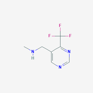 N-Methyl-1-(4-(trifluoromethyl)pyrimidin-5-yl)methanamine