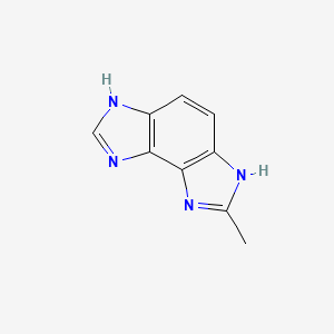 molecular formula C9H8N4 B15199771 2-methyl-3,6-dihydroimidazo[4,5-e]benzimidazole 