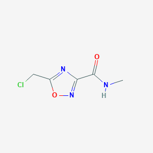 molecular formula C5H6ClN3O2 B1519978 5-(氯甲基)-N-甲基-1,2,4-恶二唑-3-甲酰胺 CAS No. 1158736-05-0