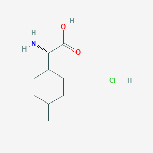 molecular formula C9H18ClNO2 B15199793 (S)-2-Amino-2-(4-methylcyclohexyl)acetic acid hydrochloride 