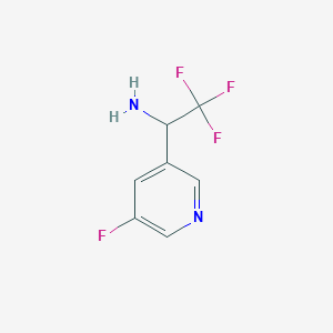 2,2,2-Trifluoro-1-(5-fluoropyridin-3-yl)ethan-1-amine