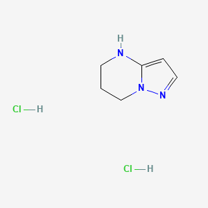 molecular formula C6H11Cl2N3 B15199847 4,5,6,7-Tetrahydropyrazolo[1,5-a]pyrimidine dihydrochloride 