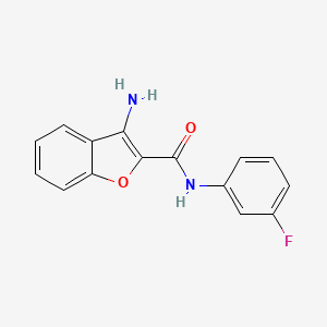 molecular formula C15H11FN2O2 B1519985 3-氨基-N-(3-氟苯基)-1-苯并呋喃-2-甲酰胺 CAS No. 941868-92-4