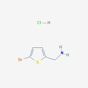 molecular formula C5H7BrClNS B1519988 (5-Bromothiophen-2-yl)methanamine hydrochloride CAS No. 1001414-56-7