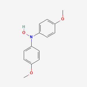 molecular formula C14H15NO3 B15199892 N,N-bis(4-methoxyphenyl)hydroxylamine CAS No. 20297-28-3