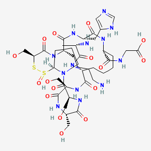 molecular formula C41H67N13O16S2 B15199902 Transdermal Peptide 