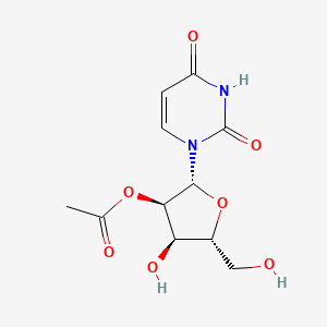 (2R,3R,4R,5R)-2-(2,4-Dioxo-3,4-dihydropyrimidin-1(2H)-yl)-4-hydroxy-5-(hydroxymethyl)tetrahydrofuran-3-yl acetate