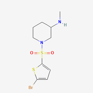 1-((5-Bromothiophen-2-yl)sulfonyl)-N-methylpiperidin-3-amine