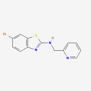 molecular formula C13H10BrN3S B1519996 6-bromo-N-(piridin-2-ilmetil)benzo[d]tiazol-2-amina CAS No. 941867-07-8