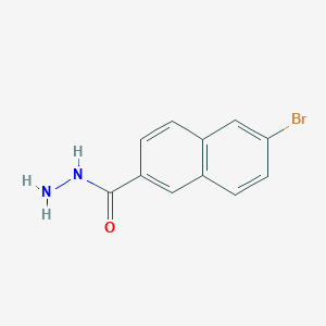 molecular formula C11H9BrN2O B1519997 6-Bromo-2-naphthohydrazide CAS No. 948859-96-9