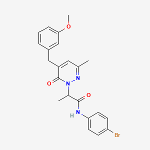 N-(4-Bromophenyl)-2-[5-(3-methoxybenzyl)-3-methyl-6-oxo-6H-pyridazin-1-yl]-propionamide