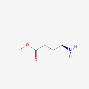 molecular formula C6H13NO2 B15200083 (R)-Methyl 4-aminopentanoate 