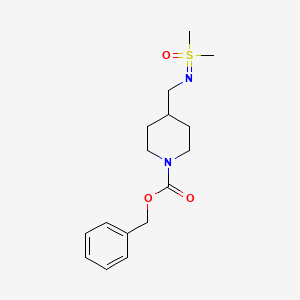 molecular formula C16H24N2O3S B15200139 Benzyl 4-(((dimethyl(oxo)-l6-sulfaneylidene)amino)methyl)piperidine-1-carboxylate 