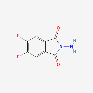 molecular formula C8H4F2N2O2 B15200151 2-Amino-5,6-difluoroisoindoline-1,3-dione 