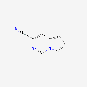 molecular formula C8H5N3 B15200158 Pyrrolo[1,2-c]pyrimidine-3-carbonitrile 