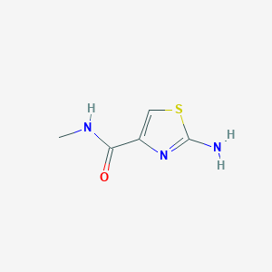 molecular formula C5H7N3OS B1520016 2-amino-N-methyl-1,3-thiazole-4-carboxamide CAS No. 827588-55-6