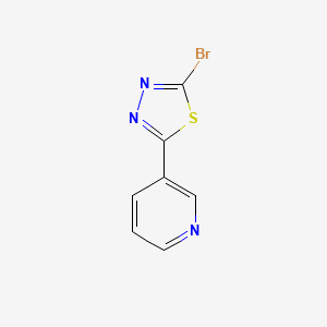2-Bromo-5-(pyridin-3-yl)-1,3,4-thiadiazole
