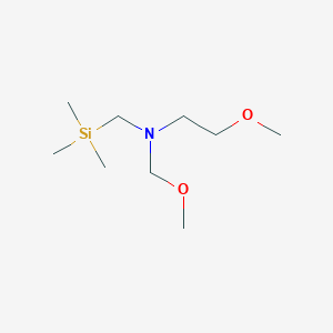 molecular formula C9H23NO2Si B15200204 (2-Methoxyethyl)(methoxymethyl)[(trimethylsilyl)methyl]amine 