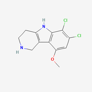 6,7-Dichloro-9-methoxy-2,3,4,5-tetrahydro-1H-pyrido[4,3-b]indole