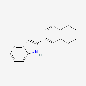 molecular formula C18H17N B1520021 2-(5,6,7,8-tetrahydronaphthalen-2-yl)-1H-indole CAS No. 101733-50-0