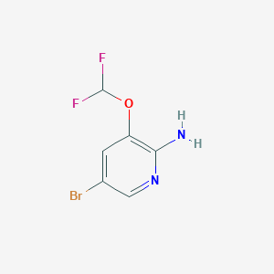 molecular formula C6H5BrF2N2O B1520023 5-溴-3-(二氟甲氧基)吡啶-2-胺 CAS No. 947249-13-0