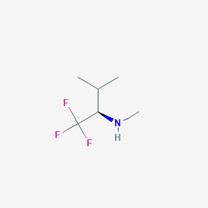 molecular formula C6H12F3N B15200240 (R)-1,1,1-Trifluoro-N-methyl-3-methyl-2-butylamine CAS No. 1389310-01-3